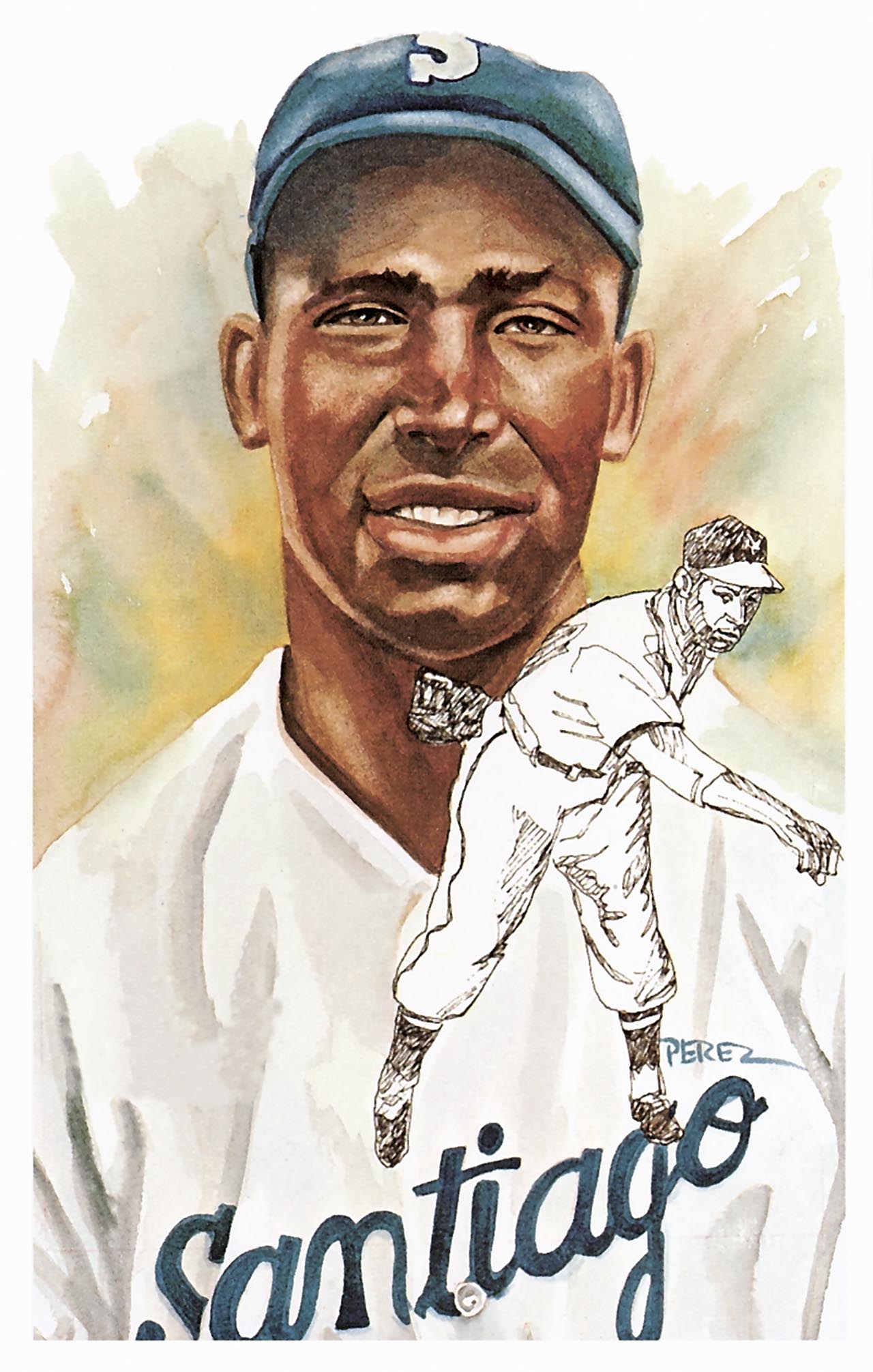 Perez-Steele HALL OF FAME Art Postcard Negro Leagues RUBE FOSTER