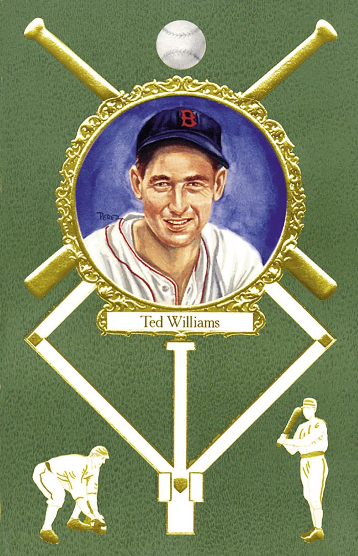 Ted Williams, 1908 Rose Postcard