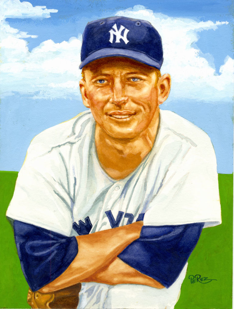 A Portrait Of Mickey Mantle Dick Perez Dick Perez